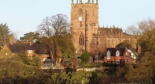 The beautiful medieval church of St Boniface in Bunbury where we watched the first public screening of Home Fires on 9 April