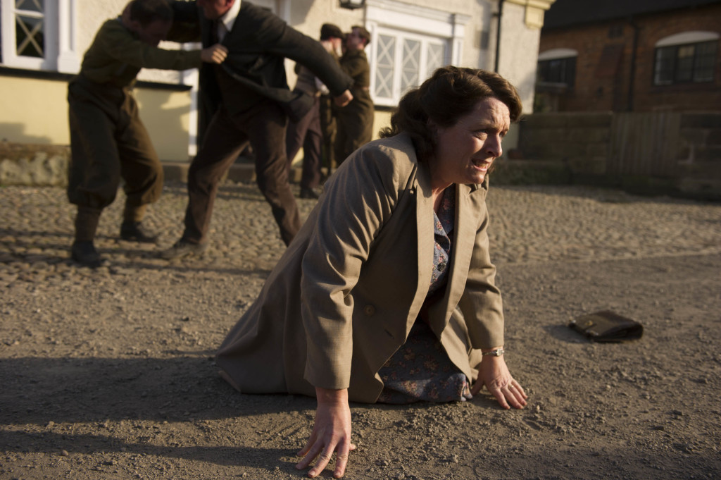 ITV STUDIOS PRESENTS HOME FIRES SERIES 2 Pictured: ALEXANDRE WILLAUME as Marek and CLAIRE RUSHBROOK as Pat. This image is the copyright of ITV and must only be used in relation to HOME FIRES SERIES 2.